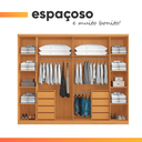 Ver imagem 6 de Guarda Roupas Casal 6 Portas 8 Gavetas Canadá Madeirado/off White Aramóveis