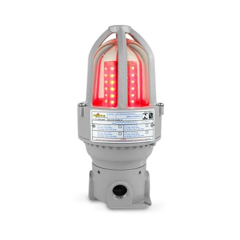 Luminaria. Plafonier Ex Sinaled.giroled Biv.vermelho
