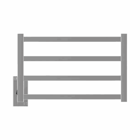 Porta Toalha Aquecido Thermo Square Clean 220v - 53 X 32,5 X 8,7cm Inox - Aquece Metais