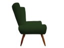 Ver imagem 3 de Poltrona Decorativa Emilia Suede Verde Pés Madeira Ms Decor