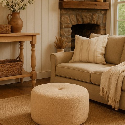 Puff Orgânico 100 cm X 42 cm Bouclê Rita