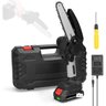 Mini Motoserra Elética Portátil Potente Bateria Recarregável Serra Poda Galho Bateria 2x48v - Bivolt - 4