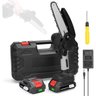 Mini Motoserra Elética Portátil Potente Bateria Recarregável Serra Poda Galho Bateria 2x48v - Bivolt - 2
