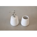 Ver imagem 1 de Kit Banheiro de Cerâmica 2 Peças Branco - Jolitex