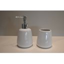 Ver imagem 3 de Kit Banheiro de Cerâmica 2 Peças Branco - Jolitex