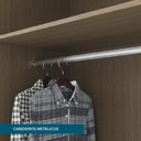 Ver imagem 4 de Guarda Roupa Casal 02 Portas Deslizantes Abrolhos Rimo - Carvalho/jequitibá