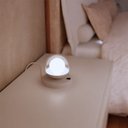 Ver imagem 4 de Abajur Luminária de Mesa Dama Interruptor e Globo e Lâmpada Branco Frio Decoração Casa Sala Quarto
