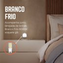 Ver imagem 2 de Abajur Luminária de Mesa Dama Interruptor e Globo e Lâmpada Branco Frio Decoração Casa Sala Quarto