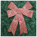Ver imagem 2 de Kit 4 Enfeite Árvore Natal Laço Arabesco com Veludo 42 Cm