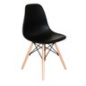 Conjunto 4 Cadeiras Eames Eiffel Com Pés De Madeira - Preto - 2