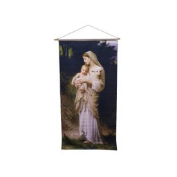 Imagem Quadro Inocência Nossa Senhora Divina Pastora Em Tecido - 2