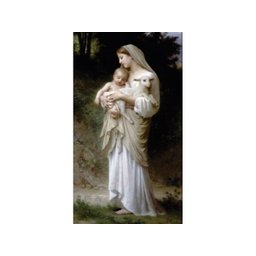 Imagem Quadro Inocência Nossa Senhora Divina Pastora Em Tecido - 1