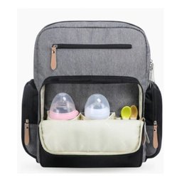 Mochila Bolsa Maternidade Multifunção Térmica Impermeável Bebê - Cinza - 3
