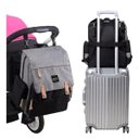 Ver imagem 4 de Mochila Bolsa Maternidade Multifunção Térmica Impermeável Bebê - Cinza