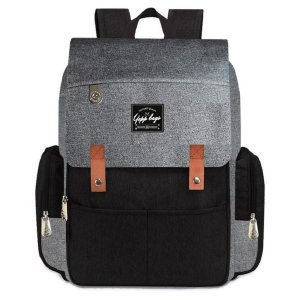 Mochila Bolsa Maternidade Multifunção Térmica Impermeável Bebê - Cinza