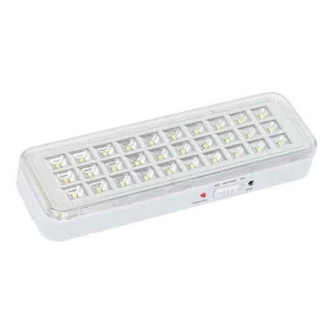Luminária de Emergência Kit 17 Unid. Recarregavel com 30 Leds Corredor Lâmpada Bateria Saida