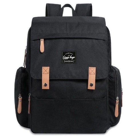 Mochila Bolsa Maternidade Multifunção Térmica Impermeável Bebê - Preto