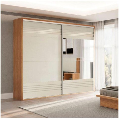 Guarda Roupa Casal Dalla Costa 2 Portas Freijo