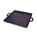 Ver imagem 1 de Bifeteira de Ferro Fundido Lisa Quadrada Alça Ferro 30x30cm