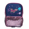 Mochila Bolsa Meninas Infantil Criança Passeio Escola Paetê - Rosa - 1
