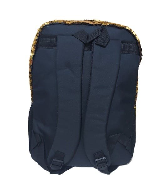Mochila Bolsa Meninas Infantil Criança Passeio Escola Paetê - Dourado - 3