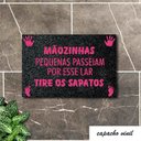 Ver imagem 4 de Tapete Capacho MAOZINHAS LAR TIRE OS SAPATOS 60x40 MENINA
