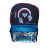 Mochila Bolsa Meninas Infantil Criança Passeio Escola Paetê - Azul - 2