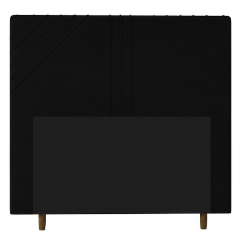 Cabeceira Cama Box Solteiro Lisboa 90cm Preto