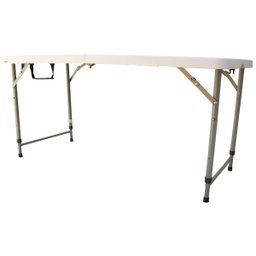 Mesa Dobrável Camping Vira Maleta 61x127cm Até 4 Pessoas Estrutura em Aço Portátil Fácil de Montar - 6 Mesa Dobrável Camping Vira Maleta 61x127cm Até 4 Pessoas Estrutura em Aço Portátil Fácil de Montar - 6