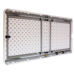 Mesa Dobrável Camping Vira Maleta 61x127cm Até 4 Pessoas Estrutura em Aço Portátil Fácil de Montar - 7 Mesa Dobrável Camping Vira Maleta 61x127cm Até 4 Pessoas Estrutura em Aço Portátil Fácil de Montar - 7