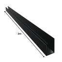 Ver imagem 4 de Kit 5 Barras Perfil de Acabamento Pvc para Painel Ripado 2m