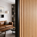 Ver imagem 2 de Kit 5 Barras Perfil de Acabamento Pvc para Painel Ripado 2m