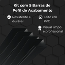 Ver imagem 3 de Kit 5 Barras Perfil de Acabamento Pvc para Painel Ripado 2m