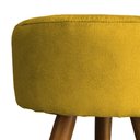 Ver imagem 3 de Kit 2 Puff Decorativo Redondo para Sala Quarto Penteadeira Pé Palito Castanho Suede Cores