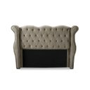 Ver imagem 2 de Cabeceira Cama Box King Size Estofada Luxo Madeira Safira:capuccino