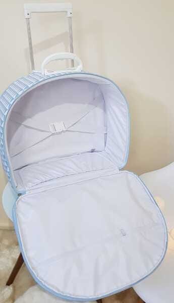 Mala Linha Luxo - Chevron Cinza - 3