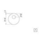 Ver imagem 3 de Cuba de Embutir Basic 30 Bl Aço Inox Redonda 30cm 94071507 Tramontina