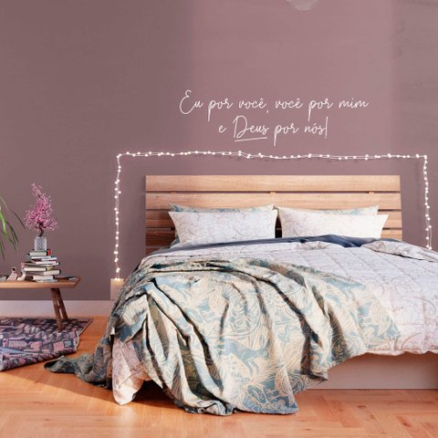 Adesivo Decorativo Frase Eu por Você, Você por Mim e Deus por Nós Decoração Sala e Quarto Kanto Stor