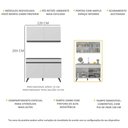 Ver imagem 4 de Armário de Compacta 2 peças Veneza Multimóveis MP2141.964 Branco/Preto