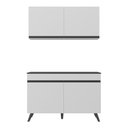 Ver imagem 7 de Armário de Compacta 2 peças Veneza Multimóveis MP2141.964 Branco/Preto
