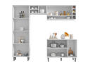 Ver imagem 3 de Cozinha Modulada Completa Vanessa com 9 Portas Branco Ajl