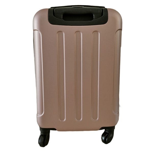 Mala de Viagem Média RedTec Colômbia ABS com Rodas 360° e Cadeado Rosa - Rosa - M - 3