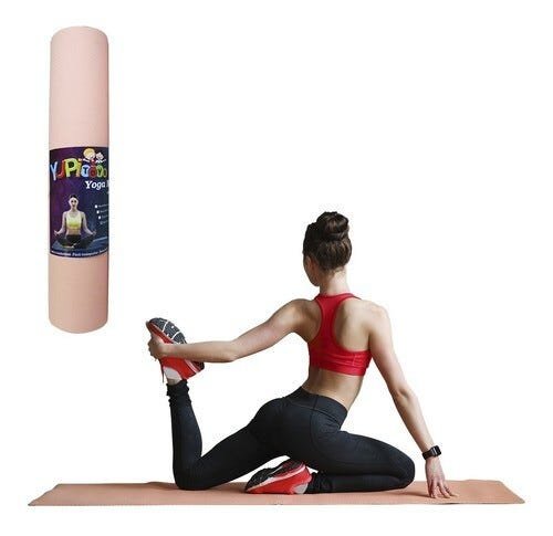 Tapete Colchonete Yoga Pilates Fitness Ginastica - 155x55cm - Yupitoys - PÊSSEGO