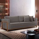 Ver imagem 1 de Sofá Living 3 Lugares Linho 234cm Paris