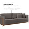 Sofá Living 3 Lugares Linho 234cm Paris - 7