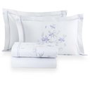 Ver imagem 2 de Jogo de Cama Casal 300 Fios Orquídea Celeste - Naturalle Fashion Estampado