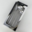 Ver imagem 2 de Faqueiro Ópera Lyor Aço 16 Peças Talheres Minimalistas Prata