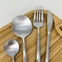 Ver imagem 1 de Faqueiro Ópera Lyor Aço 16 Peças Talheres Minimalistas Prata