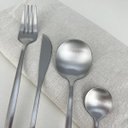 Ver imagem 6 de Faqueiro Ópera Lyor Aço 16 Peças Talheres Minimalistas Prata