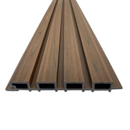 Painel Ripado Wpc Externo Cor Teca 2,90m X 20cm (0,58m²) - 6